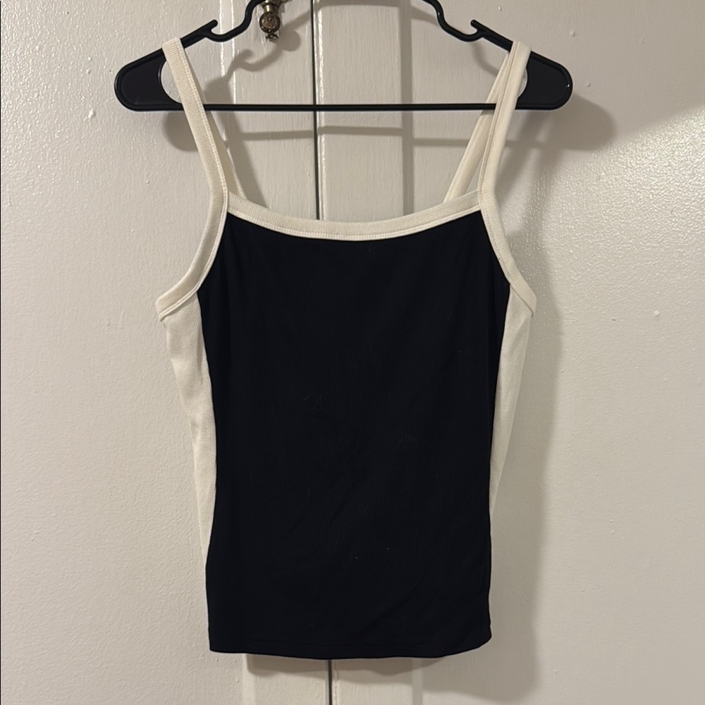 ZESICA Black and White Women's Tank Top